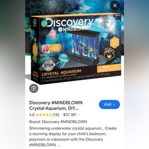 Discovery Mindblown Crystal Aquarium Kit new in box